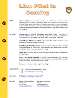 Lions Overview - Black Swamp Area Council