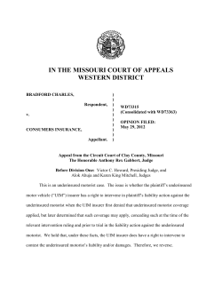 in the missouri court of appeals western district