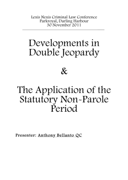 Bellanto QC Double Jeopardy and Standard Non