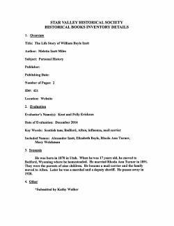 Title: The Life Story ofWilliam Boyle Izatt Publishing Date