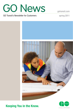 Spring 2011 - GO Transit