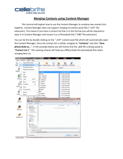 Merging Contacts using Content Manager - Shop
