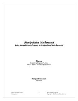 Manipulative Mathematics