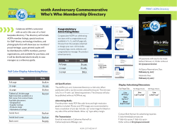 100th Anniversary Commemorative Who`s Who Membership Directory