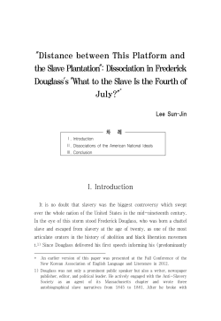 Dissociation in Frederick Douglass`s