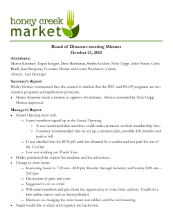 Board of Directors meeting Minutes October 21, 2013