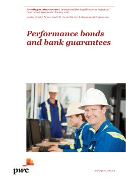 Performance bonds and bank guarantees