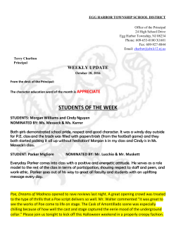 October 28, 2016 - the Egg Harbor Township School District