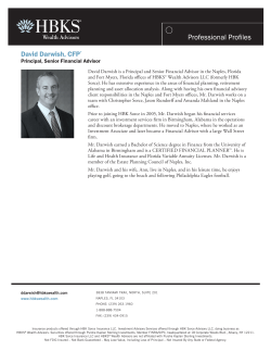 David Darwish, CFP - HBKS Wealth Advisors