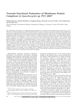 Towards Functional Proteomics of Membrane