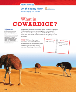 COWARDICE?