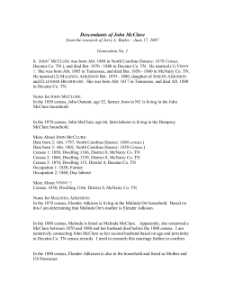 Descendants of John McClure