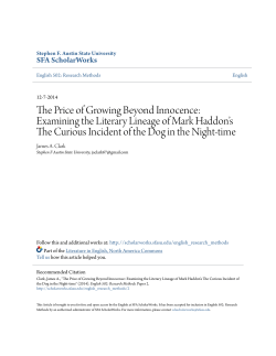 The Price of Growing Beyond Innocence: Examining the Literary