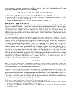 Coarse Sediment Transport Measurement in Rivers and on Coasts