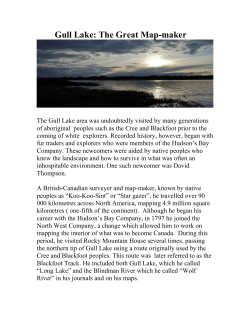 Gull Lake: The Great Map-maker