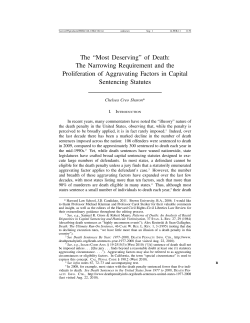 The &ldquo;Most Deserving&rdquo; of Death - Harvard Civil Rights