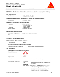 Sika&reg; Ultrafin 12
