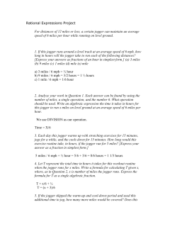 Rational Expressions Project For distances of 12 miles or less, a