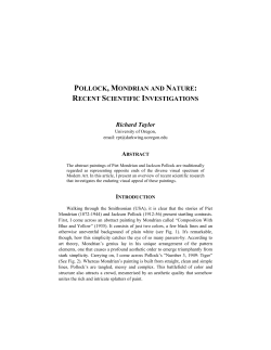 pollock, mondrian and nature: recent scientific