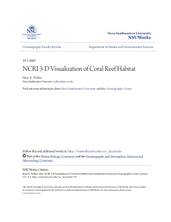 NCRI 3-D Visualization of Coral Reef Habitat - NSUWorks