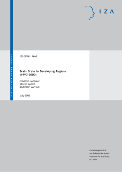 Brain Drain in Developing Regions (1990-2000)