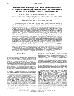 Self-assembled Monolayers of 1,4