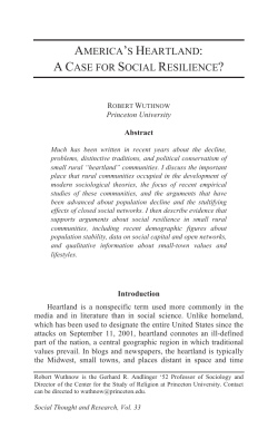 america`s heartland: a case for social resilience?