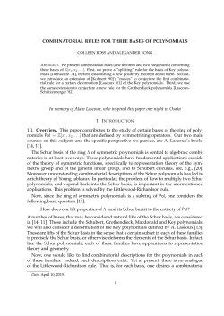Combinatorial rules for three bases of polynomials