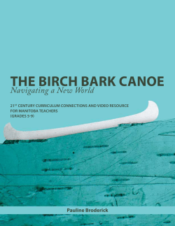 the birch bark canoe