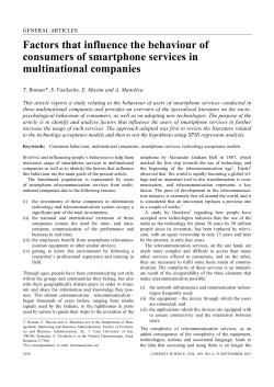 Factors that influence the behaviour of consumers