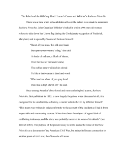 The Rebel and the Old Gray Head: Lucan`s Caesar and