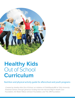 Healthy Kids Out of School Curriculum