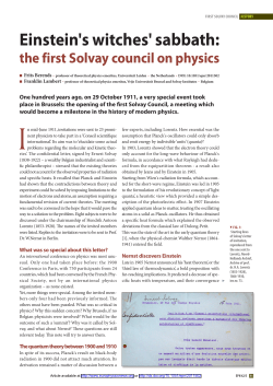 - Europhysics News