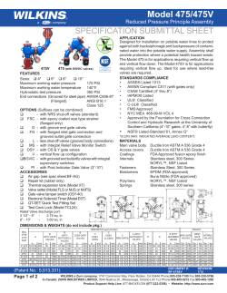 Model 475/475V - SupplyHouse.com