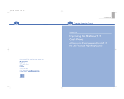 Improving the Statement of Cash Flows