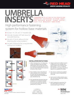 High performance fastening system for hollow base materials