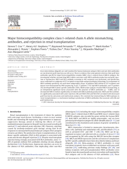 Major histocompatibility complex class I&ndash;related chain A allele