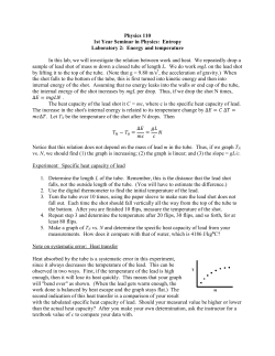 Energy and temperature
