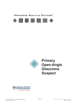 Primary Open-Angle Glaucoma Suspect Preferred
