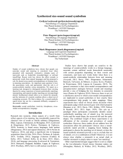 Synthesized size-sound sound symbolism
