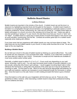 Bulletin Board Basics