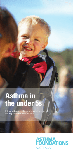 Asthma in the under 5s - Imagine Education Australia