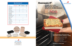 Ovenware II