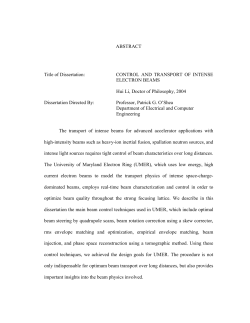 Control and Transport of Intense Electron Beams