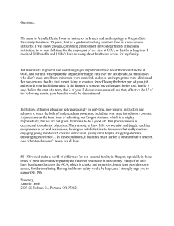 Greetings, My name is Armelle Denis, I was an instructor in French