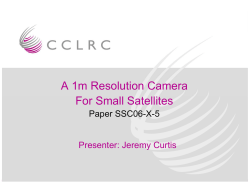 A 1m Resolution Camera For Small Satellites