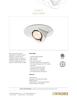 2-200-T Split MR16 - Lightheaded Lighting