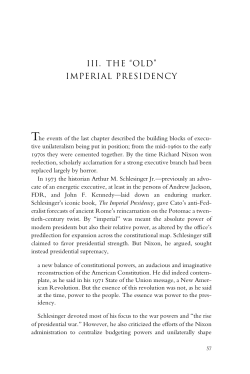 iii. the &ldquo;old&rdquo; imperial presidency