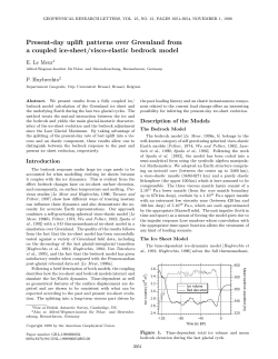 Present-day uplift patterns over Greenland from a coupled ice