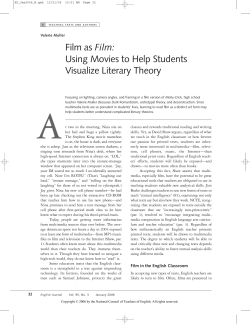 Film as Film: Using Movies to Help Students Visualize Literary Theory